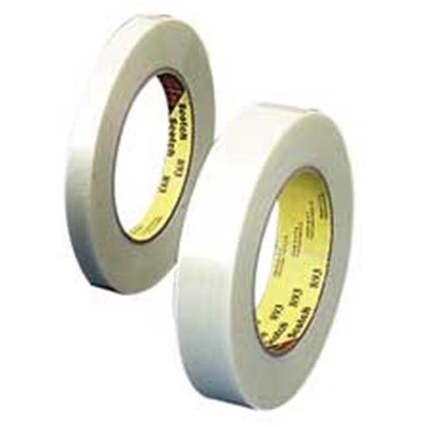 3M Commercial 3M MMM8931 Filament Tape- 1in.x60Yards- Clear MMM8931